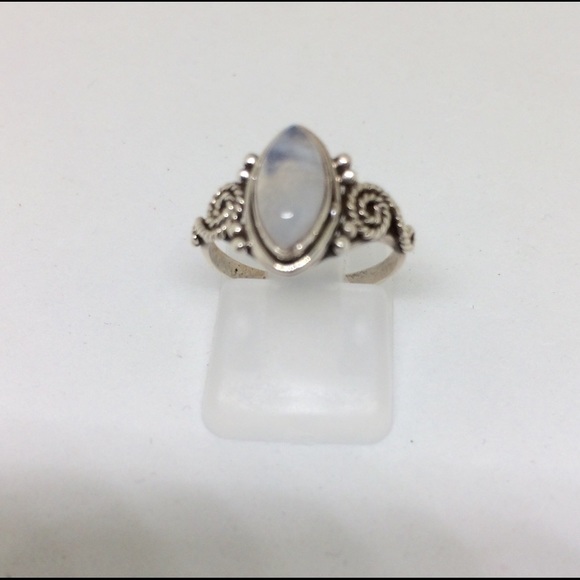 COPY - 🎀STERLING SILVER 🎀RAINBOW MOONSTONE ‼️NEW SIZES - Picture 7 of 8